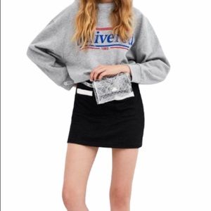 NWT Zara Black Stretch Mini Skirt
